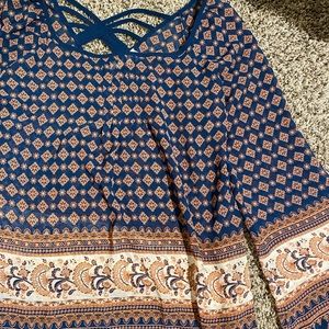 Sweet Journey sheer long sleeve blouse